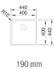 BLANCO CLARON 400-IF, Schrankwaschbecken, Edelstahl, Produktbild-Vorschau 6