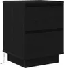 vidaXL Nachttische mit LED-Leuchten 2 Stk. Schwarz 38x34x50 Produktbild-Vorschau 7