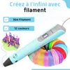 Fleau Kids 3D Pen Starter Pack Bleu L - 36m filament - 12 Voir les images du produit 10