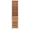vidaXL Szafka łazienkowa 42x29x182 cm z litego drewna Podgląd zdjęcia produktu 4