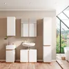 Armoire murale Vicco Gloria Blanc 33x84cm avec 2 étagères, Voir les images du produit 4