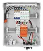 An open electrical enclosure containing various components for a solar power system. Náhled obrázku produktu