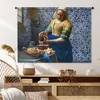 MuchoWow® Wandteppich Wandbehang Milchmädchen - Delfter Produktbild-Vorschau 6