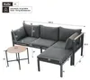 Flieks Gartenlounge-Set 4 Personen, Balkonmöbel Gartenmöbel Produktbild-Vorschau 7