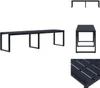 vidaXL Ławka ogrodowa 180 cm PS czarna - Ławki ogrodowe Podgląd zdjęcia produktu 1