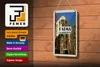 Blechschild Reise 12x18cm Palma de Mallorca Spain Altstadt Produktbild-Vorschau 3