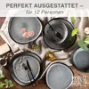 Moritz & Moritz ORGANIC reaktiv grau Geschirrset 36 tlg. Produktbild-Vorschau 2