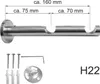 A double curtain rod bracket with included mounting hardware. Produktbild-Vorschau