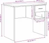 vidaXL Schreibtisch mit Schubladen Weiß 90 x 49 x 75 cm Produktbild-Vorschau 8