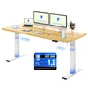 Bureau réglable en hauteur FLEXISPOT ValtreX E200, 180 x 80 Voir les images du produit 1