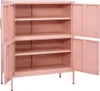 vidaXL Armoire de stockage rose 80x35x101,5 cm Acier Voir les images du produit 5