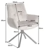 riess-ambiente Stuhl SIGNATURE taupe schwarz Samt Metall Produktbild-Vorschau 2