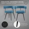 ML-Design Esszimmerstühle drehbar 4er Set in Blau Produktbild-Vorschau 2