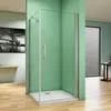 100x100cm Schwingtür Duschtür ESG Nano-Glas Eckeinstieg Produktbild-Vorschau 1