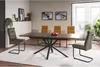 Chaise de salle à manger rembourrée NADINE – noir / beige Voir les images du produit 9