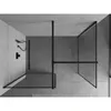 Mexen Kioto Walk-in Duschwand 130 x 90 cm, schwarzes Produktbild-Vorschau 4