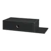 Wandregal 'Stor' mit Schublade 65x30x15 cm Schwarz Produktbild-Vorschau 3