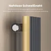 A close-up view of a radiator's connection point, highlighting its seamless weld technology. Voir les images du produit