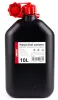 A black plastic fuel canister with a red cap and label. Anteprima dell’immagine prodotto