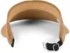 styleBREAKER Papierstroh Visor Cap einfarbig | Sonnenvisier Produktbild-Vorschau 4