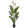 Szmaragdowa sztuczna roślina Strelitzia w doniczce z Podgląd zdjęcia produktu 3