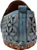 Gemini Damen Slipper Leder Mokassin floral Blumen Cutouts Produktbild-Vorschau 1
