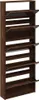 vidaXL Scarpiera con specchio 5 scomparti rovere marrone Anteprima dell’immagine prodotto 3