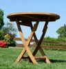 AS-S TEAK runder Klapptisch Gartentisch Holztisch Garten Produktbild-Vorschau 3