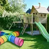 Relaxdays Tunnel da gioco a 4 tubi, tunnel colorato per Anteprima dell’immagine prodotto 2