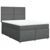 Möbel Boxspringbett mit Matratze Dunkelgrau 140x200 cm Produktbild-Vorschau 2