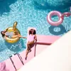Swim Essentials Bouée 95 cm Flamant rose or Voir les images du produit 8