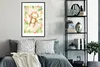 MuchoWow® MuchoWow® Gerahmtes Poster Affe - Blumen - Produktbild-Vorschau 2