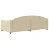 vidaXL Tagesbett Creme 90x200 cm Stoff Produktbild-Vorschau 5