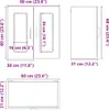 Hochwertig Küchen-Hängeschrank mit Glastür Kalmar Weiß Produktbild-Vorschau 7