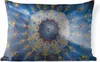 MuchoWow® Outdoor Kissen - Kreis - Mandala - Blau - Gelb - Produktbild-Vorschau 1