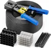deleyCON 100m CAT6 Verlegekabel Patchkabel Installationsset Produktbild-Vorschau 1