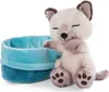NICI Kuscheltier Katze im Körbchen 12 cm – Sleeping Pets Produktbild-Vorschau 3
