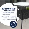 CASARIA® Polyrattan Gartentisch 60cm Rund 5mm Produktbild-Vorschau 2