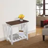 Omgoods - Houten Farmhouse Bijzettafel met Opbergruimte Productafbeelding-voorbeeld 4