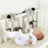 Baby Crib Pram Hanging Spielzeug Schwarz -Weiß -Tierwagen Produktbild-Vorschau 4