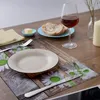 Tovagliette 6 pezzi margherite bianche su legno plastica Anteprima dell’immagine prodotto 5
