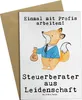 Mr. & Mrs. Panda Grußkarte Steuerberater Leidenschaft - Produktbild-Vorschau 1