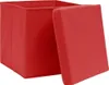 vidaXL Úložné boxy s víkem 4 ks 28x28x28 cm Červený Náhled obrázku produktu 2