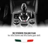 Adesivo 3D Italia per Alfa Romeo Giulia Stelvio leva del Anteprima dell’immagine prodotto 3