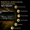 Extralink AGM 12V 100Ah batteria VRLA senza manutenzione Anteprima dell’immagine prodotto 3