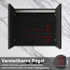 AICA LED Spiegelschrank 80x70cm Hochglanz Schwarz Produktbild-Vorschau 3