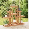 vidaXL Stojan na květiny 110x25x96 cm z masivního jedlového Náhled obrázku produktu 2