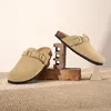 Boston Wildleder Clog Leder Pantoletten Clogs Clog Schuhe Produktbild-Vorschau 9