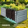 AREBOS Bac potager surélevé en métal 240x90x79 cm – Voir les images du produit 4