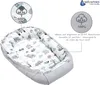 Babynest, Reisebett, Babynestchen, 100x60x15, Mint Zoo mit Produktbild-Vorschau 7